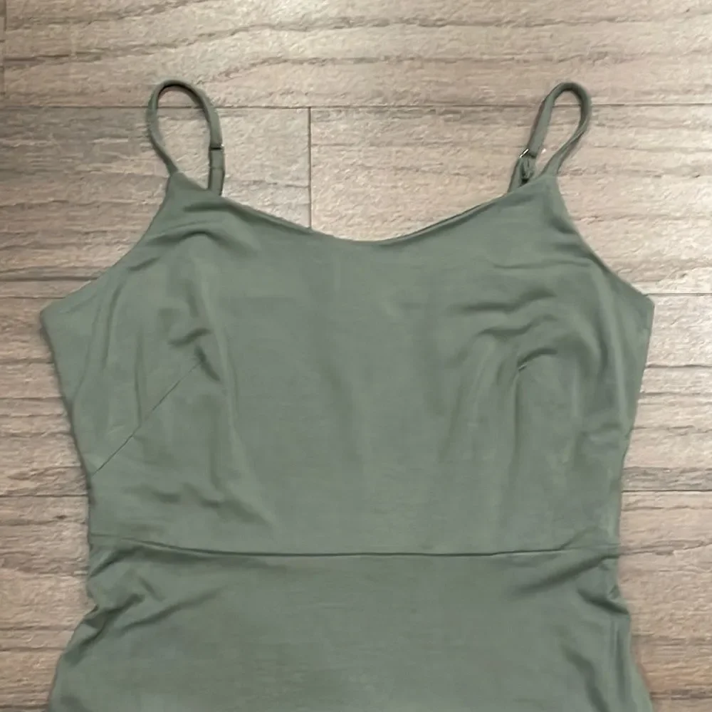 NWT LOFT Petite Green Midi Dress - Size 0P - Picture 3 of 9